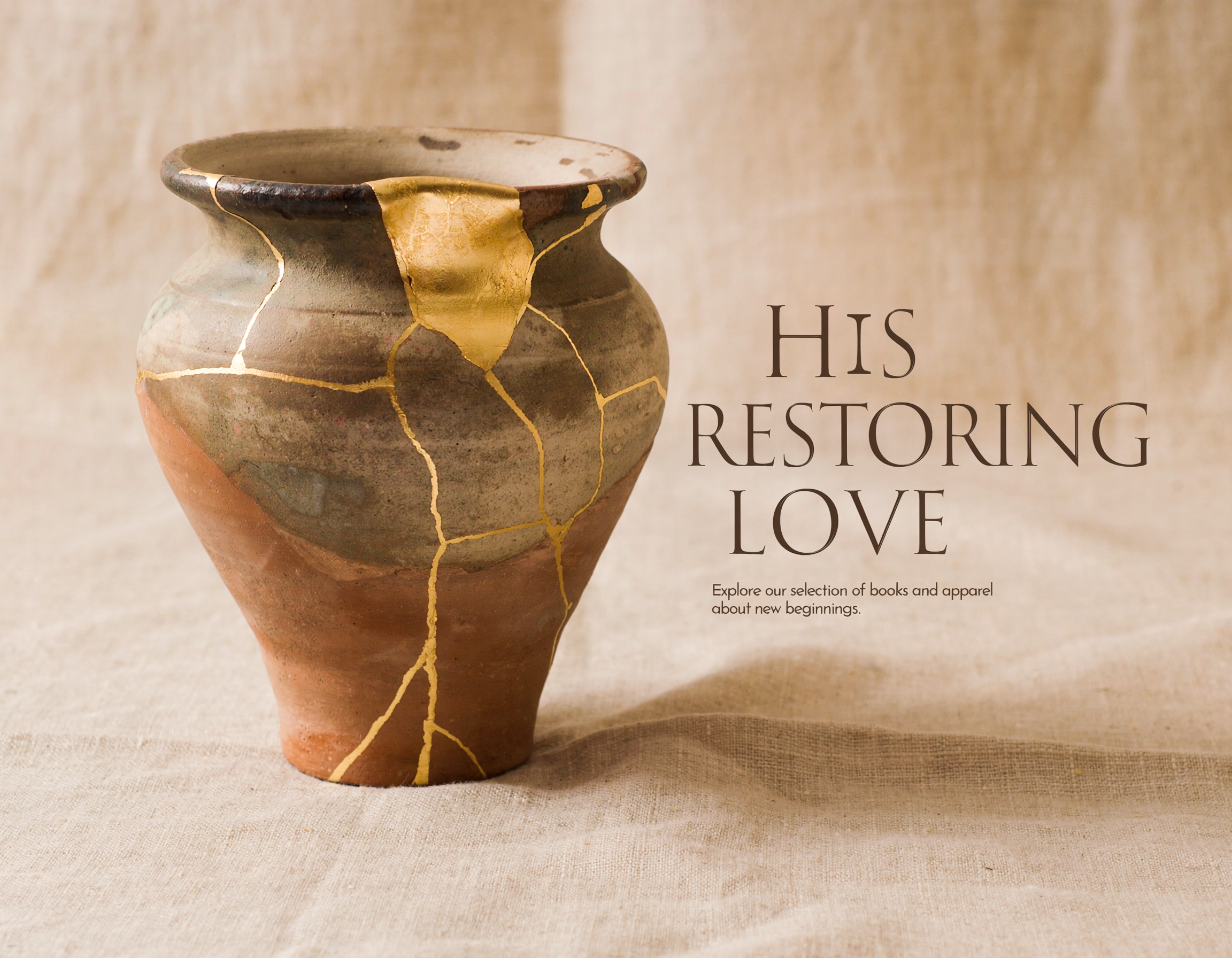 "What was once broken is now the canvas of His grace."