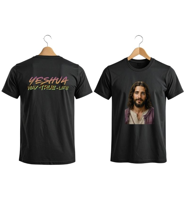 Retro "JESUS" Graphic Tee – Bubble Letter Pink Streetwear T-Shirt – Vintage Style Faith Apparel