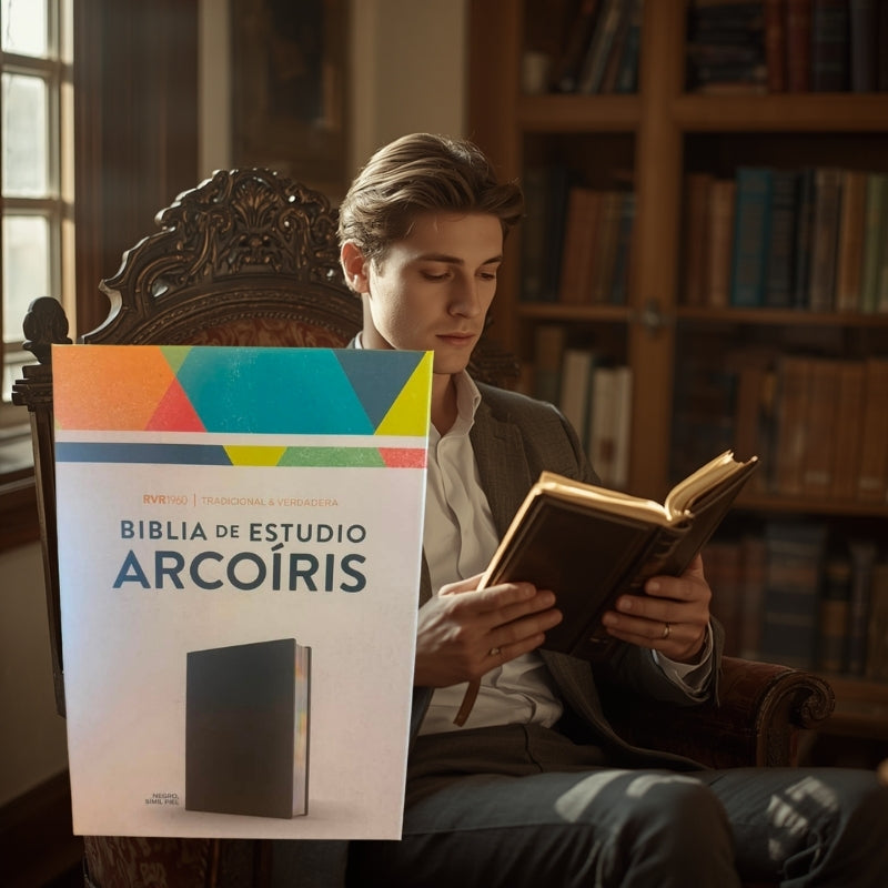 Estudio Arcoíris RVR 1960 Negro Símil Piel – Edición Premium de Lujo con Sistema de Colores (Letra 10)