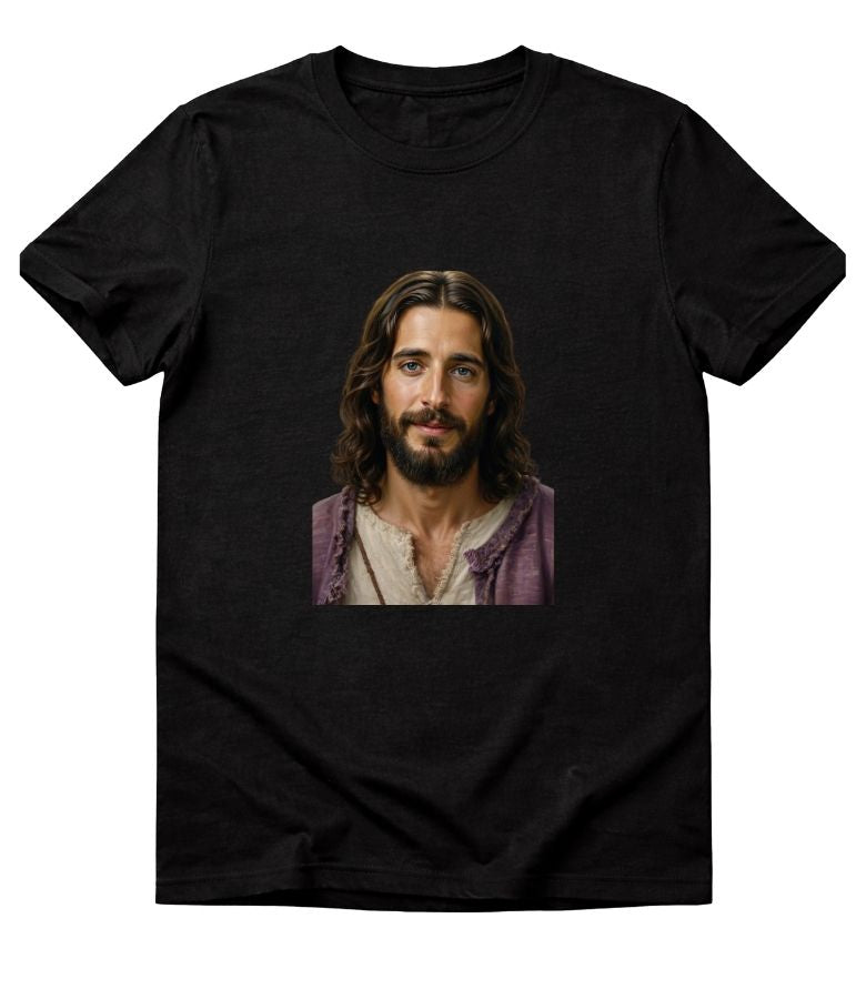 Retro "JESUS" Graphic Tee – Bubble Letter Pink Streetwear T-Shirt – Vintage Style Faith Apparel