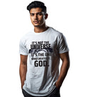 It's Not The Universe It's God -Heavy Cotton Graphic Tee – Premium Christian Streetwear Unisex T-Shirt