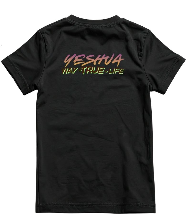 Retro "JESUS" Graphic Tee – Bubble Letter Pink Streetwear T-Shirt – Vintage Style Faith Apparel
