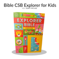 CSB Explorer Bible for Kids, LeatherTouch Hardcover (Hello Sunshine) – Holy Bible Christian Standard Bible, 9.5-Point Comfort Print with QR Codes & Full-Color Maps