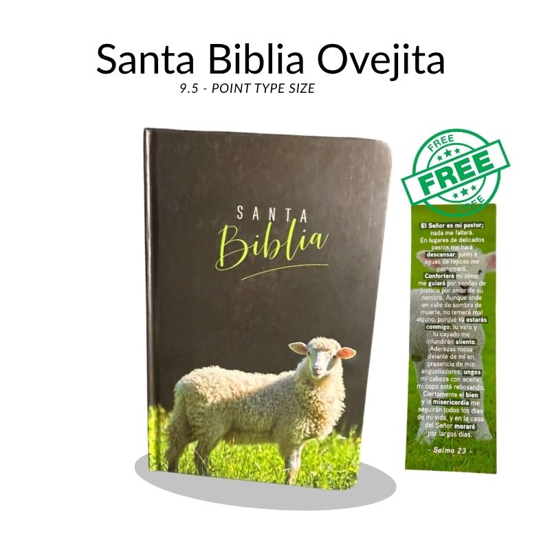 Santa Biblia Ovejita RVR 1960 – Letra 9.5 Puntos (Palabras de Jesús en Rojo)