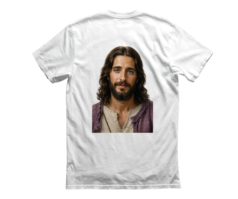 Retro "JESUS" Graphic Tee – Bubble Letter Pink Streetwear T-Shirt – Vintage Style Faith Apparel
