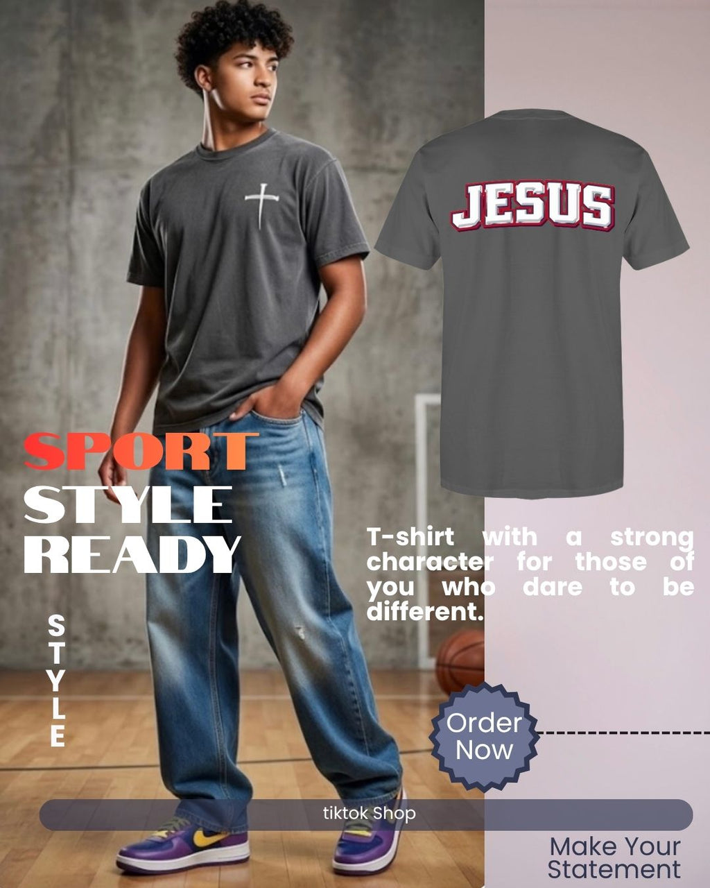 Sport Style Game Day Spirit Jesus