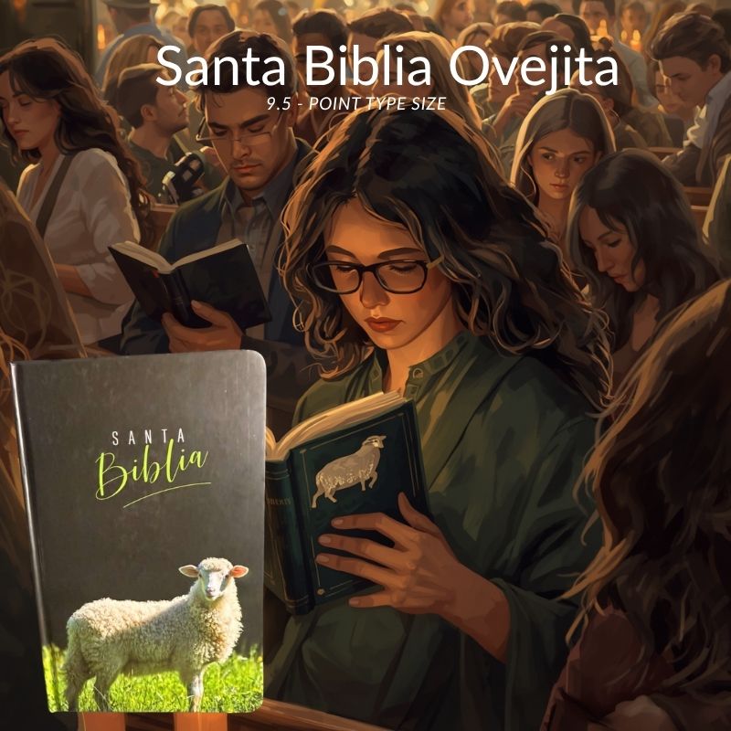 Santa Biblia Ovejita RVR 1960 – Letra 9.5 Puntos (Palabras de Jesús en Rojo)