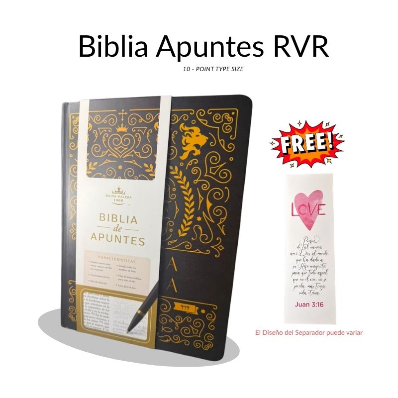 Biblia de Apuntes RVR 1960 – Tapa Dura (Letra 10 Puntos)
