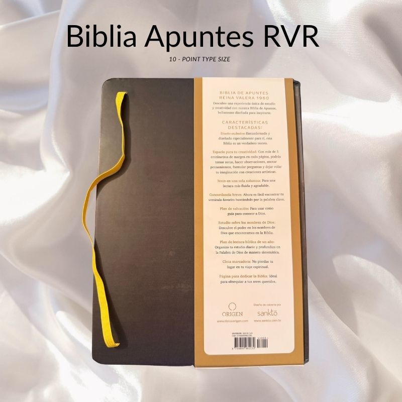 Biblia de Apuntes RVR 1960 – Tapa Dura (Letra 10 Puntos)