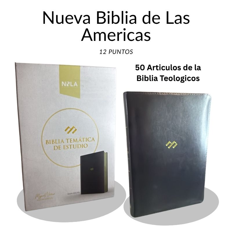 Biblia Temática de Estudio NBLA – Dr. Miguel Núñez (Simil Piel, Letra 12 Puntos)