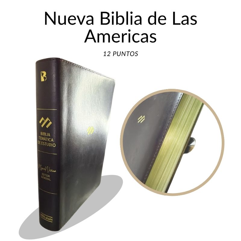 Biblia Temática de Estudio NBLA – Dr. Miguel Núñez (Simil Piel, Letra 12 Puntos)