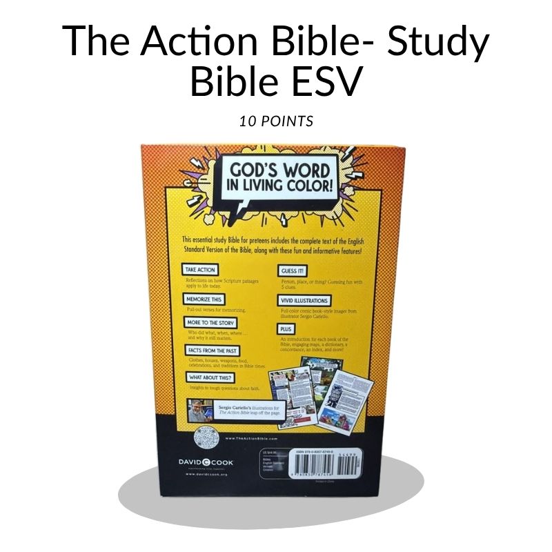 The Action Bible Study Bible ESV – God's Word in Living Color (10 Point Font)