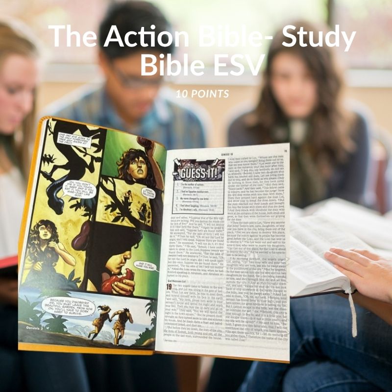 The Action Bible Study Bible ESV – God's Word in Living Color (10 Point Font)
