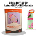 Biblia RVR 1960 Letra Gigante (14 Puntos) – Edición Limitada Morada con Cierre