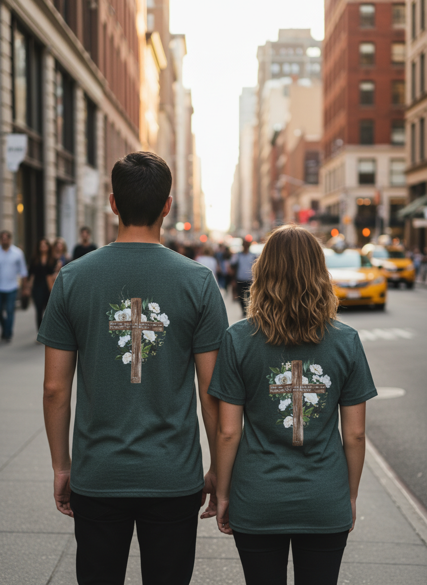 Jesus love me T-shirt - The "Grace & Bloom" Signature Tee – Heather Forest