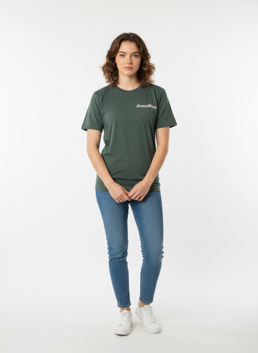 Jesus love me T-shirt - The "Grace & Bloom" Signature Tee – Heather Forest