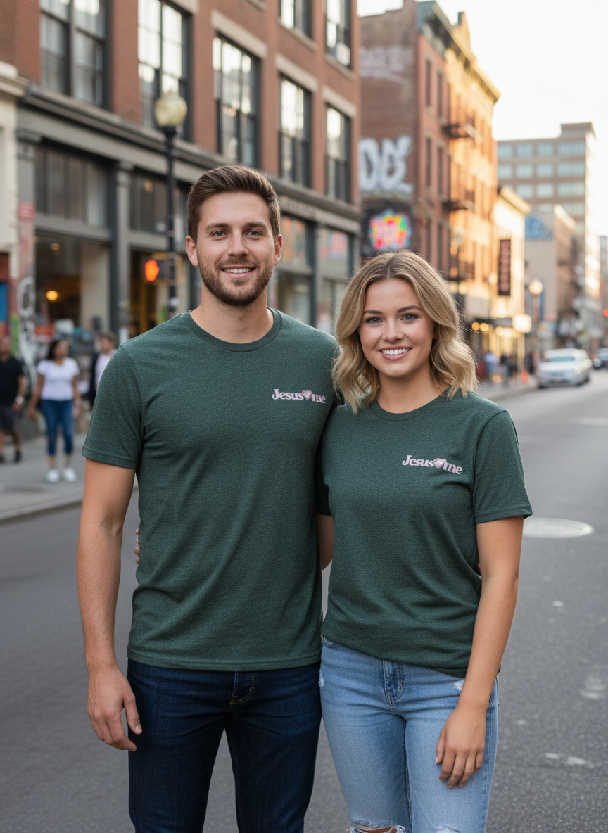 Jesus love me T-shirt - The "Grace & Bloom" Signature Tee – Heather Forest