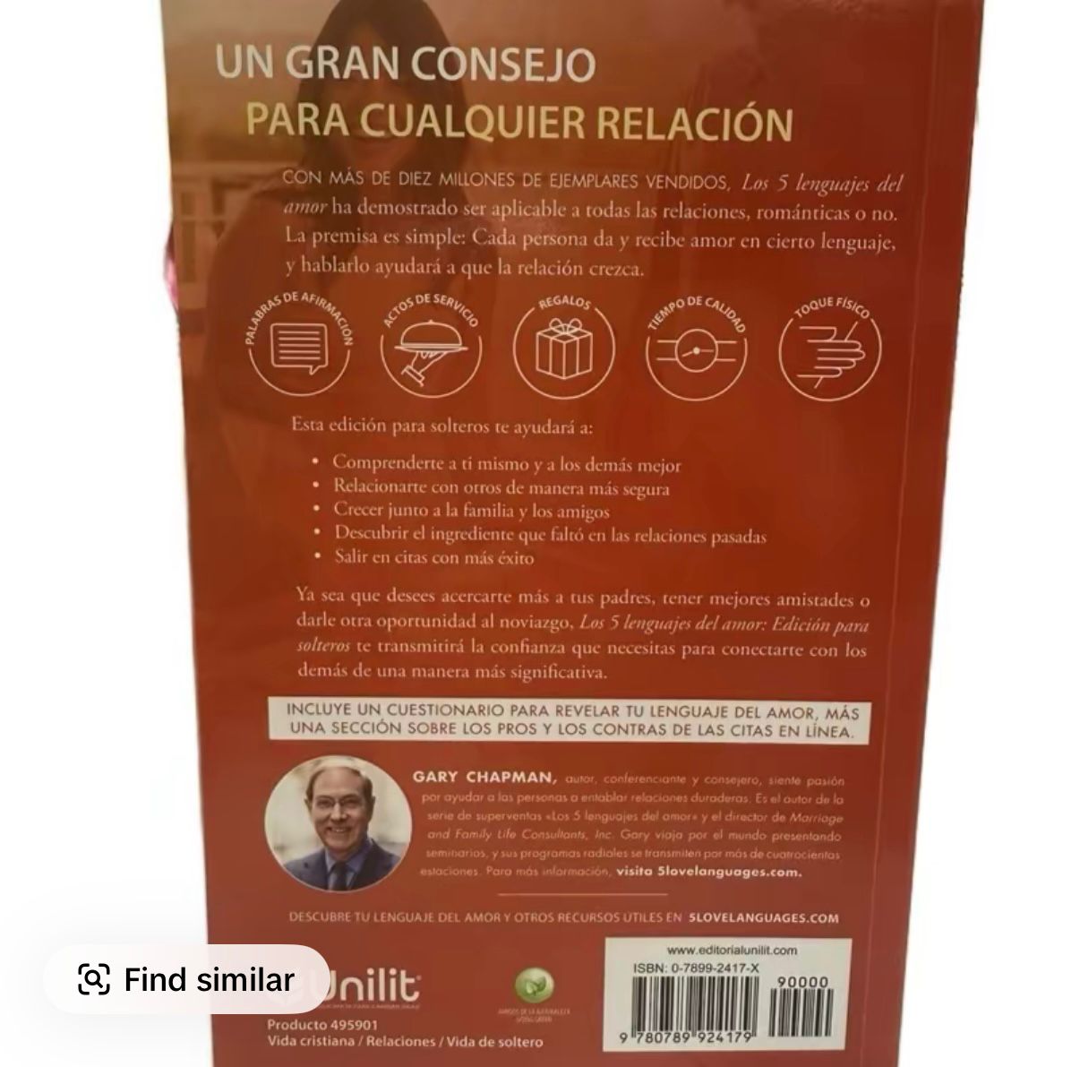 Los Cinco Lenguajes Del Amor Solteros (Five Love Languages, Spanish edition;Paperback Solteros