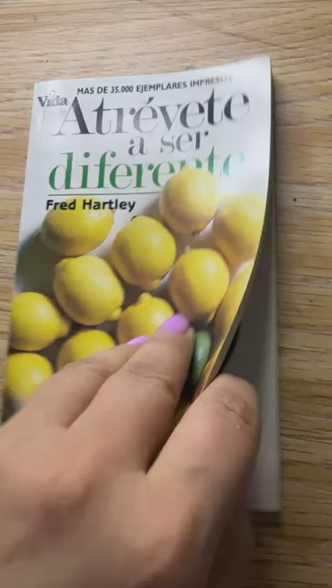 Atrévete a ser diferente – Fred Hartley - Book